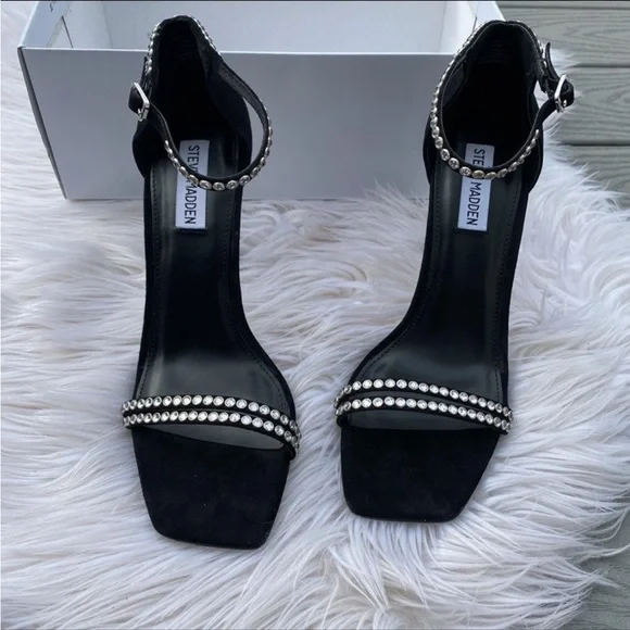Steve Madden Rhinestone Strap Heels